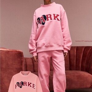 Parker Women's Pink Crew Neck Sweater